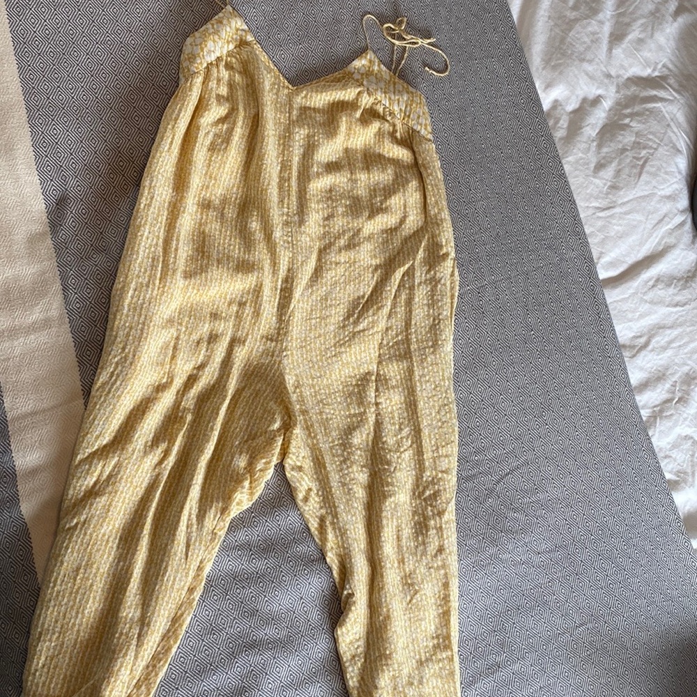 Hatch Yellow Maternity Jumpsuit size 0 Relaxed Fit